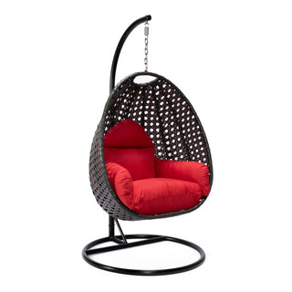 Charcoal Wicker Hanging Egg Swing Chair