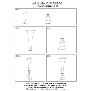 Oversized Flared Gold Aluminum Vase- Small