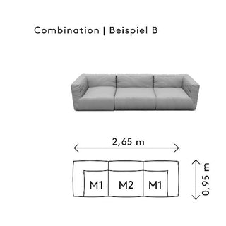 BlomusGROW Combination B 3 piece Cloud 104.3"x37.4"97300Aloha Habitat