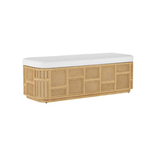 Currey & CompanyAnisa Sea Sand Storage Bench7000 - 0661Aloha Habitat