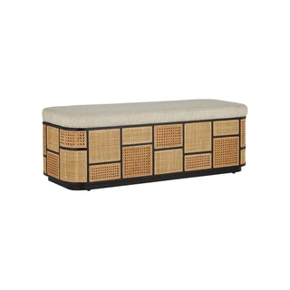 Currey & CompanyAnisa Sea Sand Storage Bench7000 - 0692Aloha Habitat