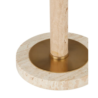 Currey & CompanyMiles Travertine Accent Table4000 - 0183Aloha Habitat