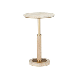 Currey & CompanyMiles Travertine Accent Table4000 - 0183Aloha Habitat