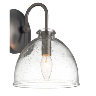 Currey & CompanyQuinn Seeded Glass 7" Dome Dark Bronze Wall Sconce LightL050 - 0002Origins of Home