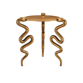 Currey & CompanySerpent Brass Accent Table4000 - 0140Aloha Habitat