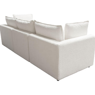 Diamond SofaIvy 3 Piece Modular Sectional Sofa (w) White Faux Shearling Feather Down - by Diamond Sofa - IVY2SC1ACWHIVY2SC1ACWHAloha Habitat