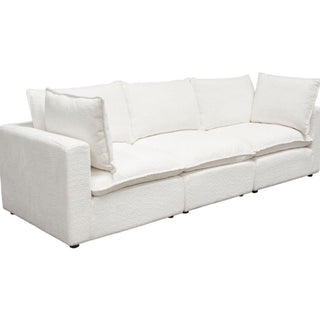 Diamond SofaIvy 3 Piece Modular Sectional Sofa (w) White Faux Shearling Feather Down - by Diamond Sofa - IVY2SC1ACWHIVY2SC1ACWHAloha Habitat