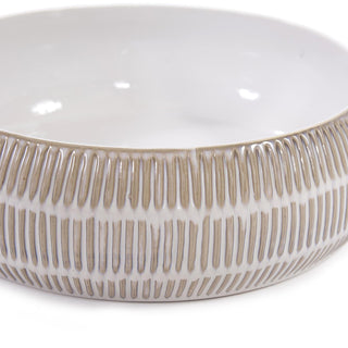 Howard ElliotCaramel Cream Ridged Ceramic Bowl88033Origins of Home