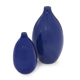 Howard ElliotCobalt Blue Glaze Ceramic Vases - Set of 234052Origins of Home