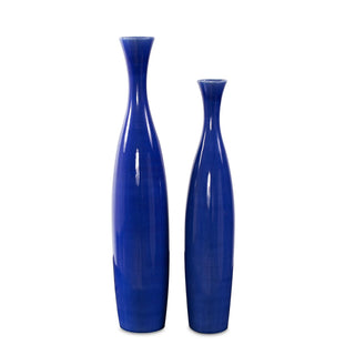 Howard ElliotCobalt Blue Glaze Ceramic Vases - Set of 234053Origins of Home