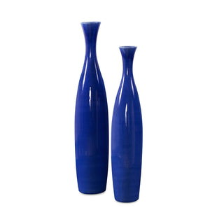 Howard ElliotCobalt Blue Glaze Ceramic Vases - Set of 234053Origins of Home