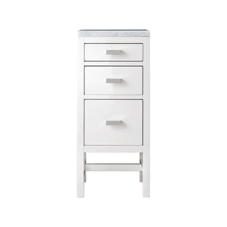 James Martin VanitiesAddison 15" Base Cabinet, Glossy White w/ 3 CM Carrara Marble TopE444 - BC15 - GW - 3CARAloha Habitat