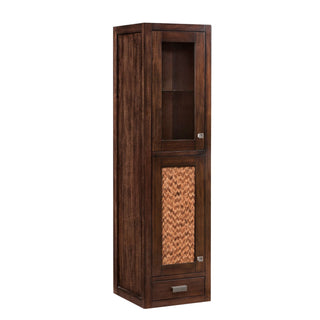 James Martin VanitiesAddison 15" D Grand Tower Hutch - Left, Mid - Century AcaciaE444 - H15L - MCAAloha Habitat