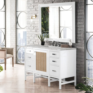 James Martin VanitiesAddison 48" Single Vanity, Glossy White w/ 3 CM Victorian Silver Quartz TopE444 - V48 - GW - 3VSLAloha Habitat