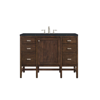 James Martin VanitiesAddison 48" Single Vanity, Mid - Century Acacia w/ 3 CM Charcoal Soapstone Quartz TopE444 - V48 - MCA - 3CSPAloha Habitat