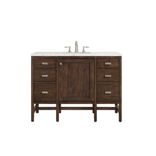 James Martin VanitiesAddison 48" Single Vanity, Mid - Century Acacia w/ 3 CM Eternal Jasmine Pearl Quartz TopE444 - V48 - MCA - 3EJPAloha Habitat