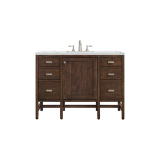 James Martin VanitiesAddison 48" Single Vanity, Mid - Century Acacia w/ 3 CM Ethereal Noctis Quartz TopE444 - V48 - MCA - 3ENCAloha Habitat