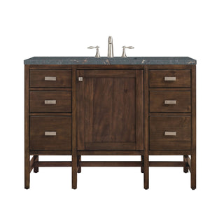 James Martin VanitiesAddison 48" Single Vanity, Mid - Century Acacia w/ 3 CM Parisien Bleu Quartz TopE444 - V48 - MCA - 3PBLAloha Habitat