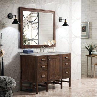 James Martin VanitiesAddison 48" Single Vanity, Mid - Century Acacia w/ 3 CM Victorian Silver Quartz TopE444 - V48 - MCA - 3VSLAloha Habitat
