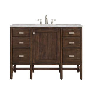 James Martin VanitiesAddison 48" Single Vanity, Mid - Century Acacia w/ 3 CM Victorian Silver Quartz TopE444 - V48 - MCA - 3VSLAloha Habitat