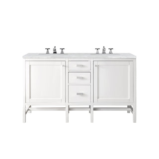 James Martin VanitiesAddison 60" Double Vanity, Glossy White w/ 3 CM Arctic Fall Solid Surface TopE444 - V60D - GW - 3AFAloha Habitat