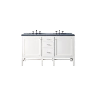 James Martin VanitiesAddison 60" Double Vanity, Glossy White w/ 3 CM Charcoal Soapstone Quartz TopE444 - V60D - GW - 3CSPAloha Habitat