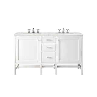 James Martin VanitiesAddison 60" Double Vanity, Glossy White w/ 3 CM Eternal Jasmine Pearl Quartz TopE444 - V60D - GW - 3EJPAloha Habitat