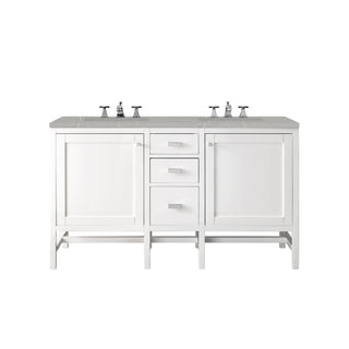 James Martin VanitiesAddison 60" Double Vanity, Glossy White w/ 3 CM Eternal Serena TopE444 - V60D - GW - 3ESRAloha Habitat