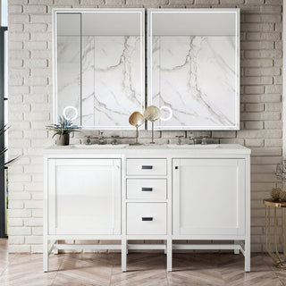 James Martin VanitiesAddison 60" Double Vanity, Glossy White w/ 3 CM Lime Delight Quartz TopE444 - V60D - GW - 3LDLAloha Habitat