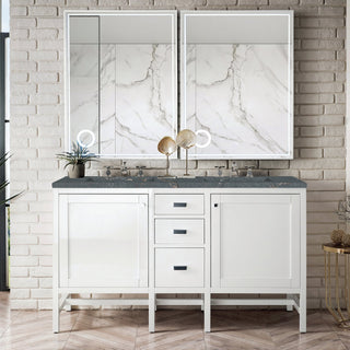 James Martin VanitiesAddison 60" Double Vanity, Glossy White w/ 3 CM Parisien Bleu Quartz TopE444 - V60D - GW - 3PBLAloha Habitat