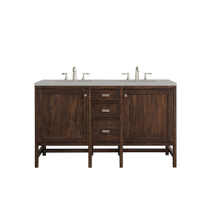 James Martin VanitiesAddison 60" Double Vanity, Mid - Century Acacia w/ 3 CM Eternal Serena Quartz TopE444 - V60D - MCA - 3ESRAloha Habitat