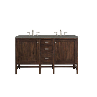 James Martin VanitiesAddison 60" Double Vanity, Mid - Century Acacia w/ 3 CM Grey Expo Quartz TopE444 - V60D - MCA - 3GEXAloha Habitat