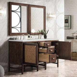 James Martin VanitiesAddison 60" Double Vanity, Mid - Century Acacia w/ 3 CM Lime Delight Quartz TopE444 - V60D - MCA - 3LDLAloha Habitat