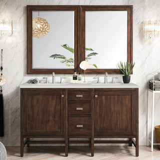 James Martin VanitiesAddison 60" Double Vanity, Mid - Century Acacia w/ 3 CM Lime Delight Quartz TopE444 - V60D - MCA - 3LDLAloha Habitat