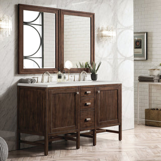James Martin VanitiesAddison 60" Double Vanity, Mid - Century Acacia w/ 3 CM Lime Delight Quartz TopE444 - V60D - MCA - 3LDLAloha Habitat