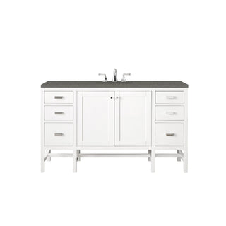 James Martin VanitiesAddison 60" Single Vanity, Glossy White w/ 3 CM Grey Expo Quartz TopE444 - V60S - GW - 3GEXAloha Habitat