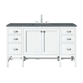 James Martin VanitiesAddison 60" Single Vanity, Glossy White w/ 3 CM Parisien Bleu Quartz TopE444 - V60S - GW - 3PBLAloha Habitat