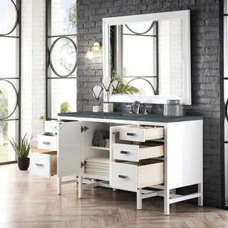 James Martin VanitiesAddison 60" Single Vanity, Glossy White w/ 3 CM Parisien Bleu Quartz TopE444 - V60S - GW - 3PBLAloha Habitat
