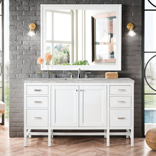 James Martin VanitiesAddison 60" Single Vanity, Glossy White w/ 3 CM Victorian Silver Quartz TopE444 - V60S - GW - 3VSLAloha Habitat