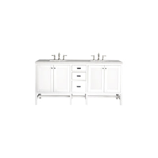 James Martin VanitiesAddison 72" Double Vanity, Glossy White w/ 3 CM Arctic Fall Solid Surface TopE444 - V72 - GW - 3AFAloha Habitat