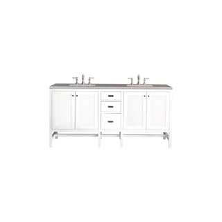 James Martin VanitiesAddison 72" Double Vanity, Glossy White w/ 3 CM Grey Expo Quartz TopE444 - V72 - GW - 3GEXAloha Habitat