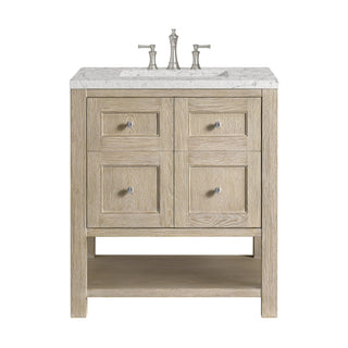 James Martin VanitiesBreckenridge 30" Single Vanity, Whitewashed Oak w/ 3 CM Eternal Jasmine Pearl Quartz Top330 - V30 - WWO - 3EJPAloha Habitat