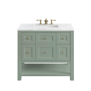 James Martin VanitiesBreckenridge 36" Single Vanity, Smokey Celadon w/ 3 CM Arctic Fall Top330 - V36 - SC - 3AFAloha Habitat