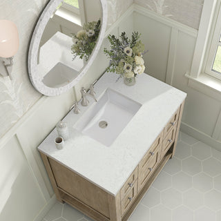 James Martin VanitiesBreckenridge 36" Single Vanity, Whitewashed Oak w/ 3 CM Lime Delight Quartz Top330 - V36 - WWO - 3LDLAloha Habitat