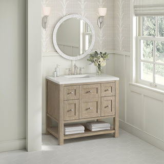 James Martin VanitiesBreckenridge 36" Single Vanity, Whitewashed Oak w/ 3 CM Lime Delight Quartz Top330 - V36 - WWO - 3LDLAloha Habitat