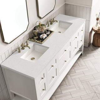 James Martin VanitiesBreckenridge 72" Double Vanity, Bright White w/ 3 CM Lime Delight Top330 - V72 - BW - 3LDLAloha Habitat