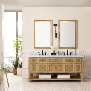 James Martin VanitiesBreckenridge 72" Double Vanity, Light Natural Oak w/ 3 CM Arctic Fall Top330 - V72 - LNO - 3AFAloha Habitat