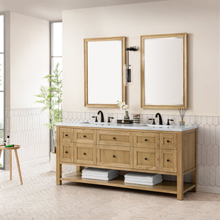 James Martin VanitiesBreckenridge 72" Double Vanity, Light Natural Oak w/ 3 CM Arctic Fall Top330 - V72 - LNO - 3AFAloha Habitat