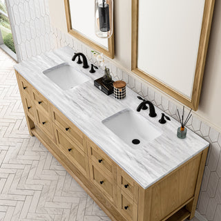 James Martin VanitiesBreckenridge 72" Double Vanity, Light Natural Oak w/ 3 CM Arctic Fall Top330 - V72 - LNO - 3AFAloha Habitat