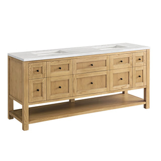 James Martin VanitiesBreckenridge 72" Double Vanity, Light Natural Oak w/ 3 CM Arctic Fall Top330 - V72 - LNO - 3AFAloha Habitat